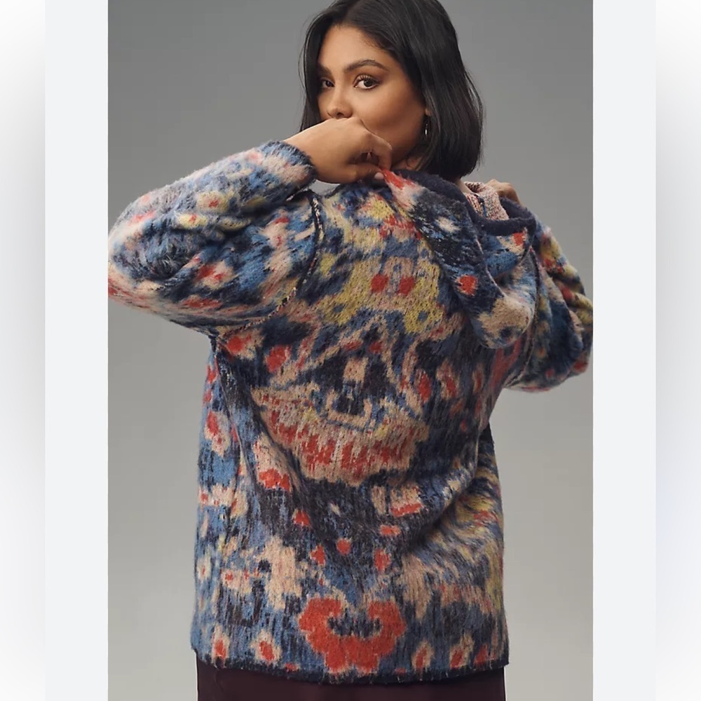 Anthropologie NWT Relaxed Hooded Sweater Sz Large/Extra Large - Picture 13 of 13